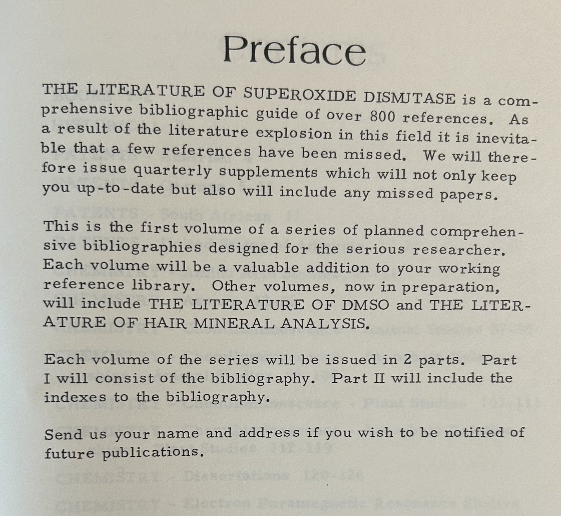 LITERATURE OF SUPEROXIDE DISMUTASI ORGOTEIN PALOSEIN ONTOSEIN
