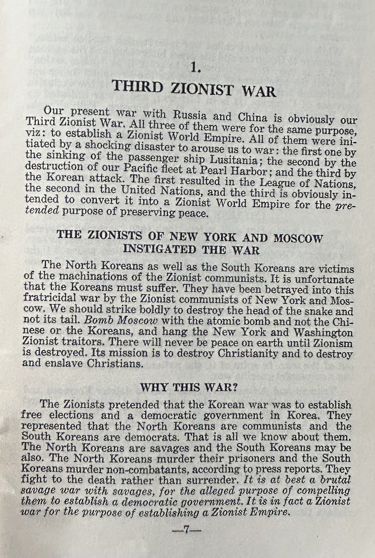 THIRD ZIONIST WAR