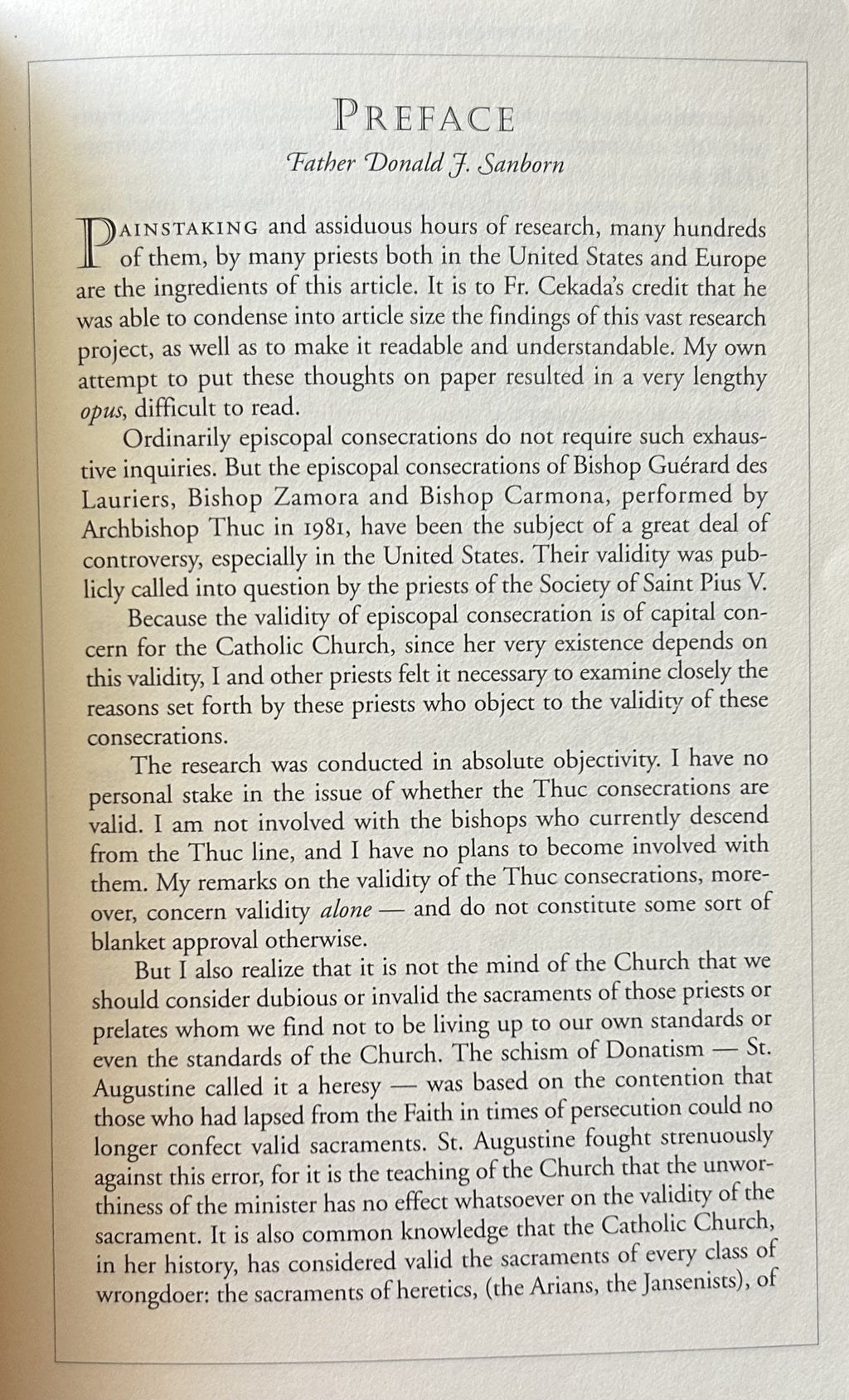 THE VALIDITY OF THE THUC CONSECRATIONS (2 booklets)