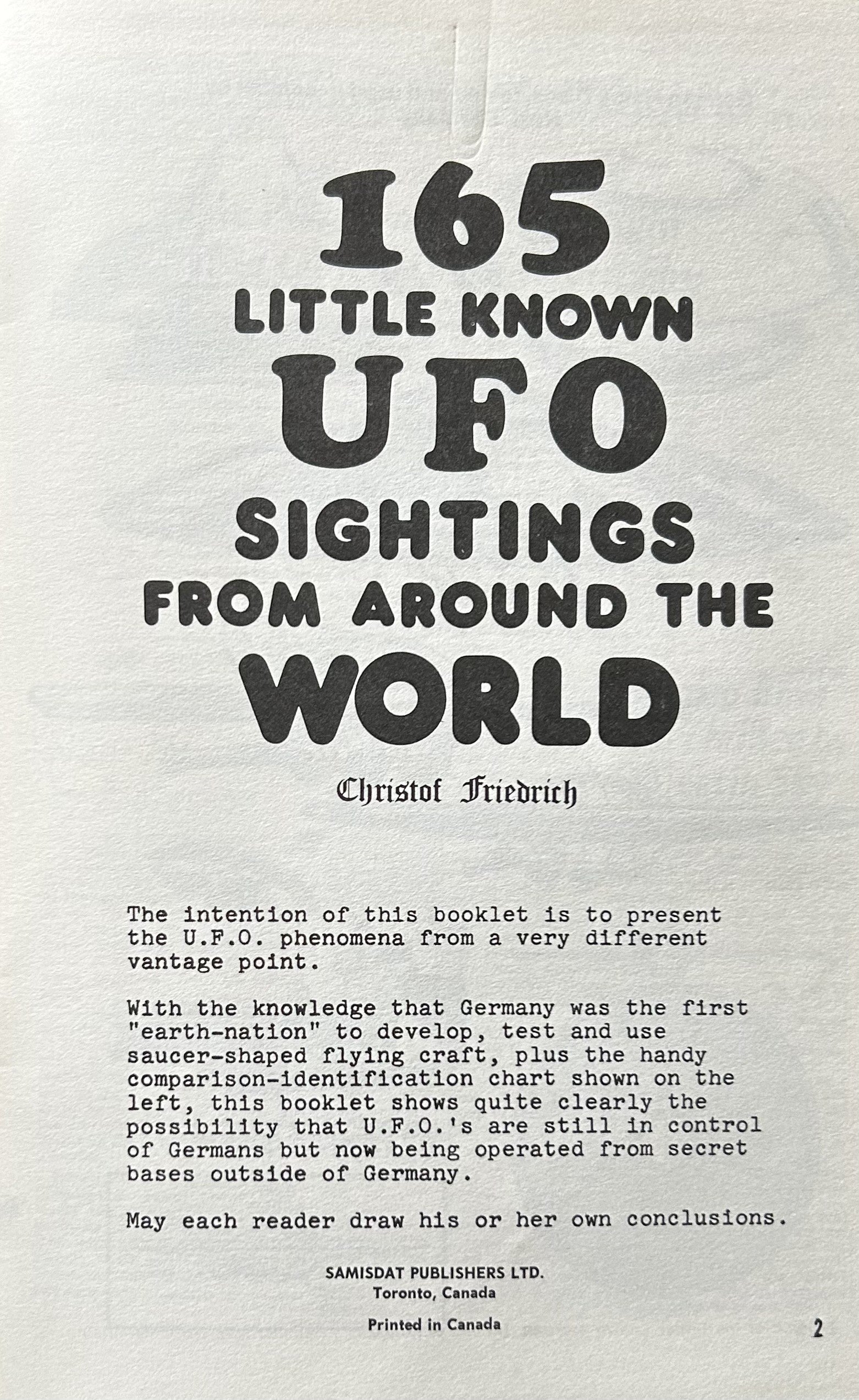 165 LITTLE KNOWN UFO SIGHTINGS FROM AROUND THE WORLD