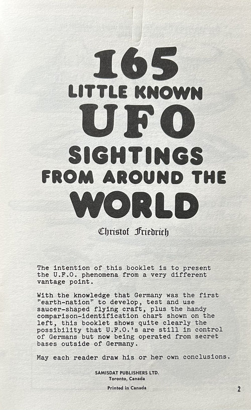165 LITTLE KNOWN UFO SIGHTINGS FROM AROUND THE WORLD