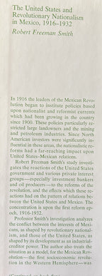 THE UNITED STATES AND REVOLUTIONARY NATIONALISM IN MEXICO, 1916-1932
