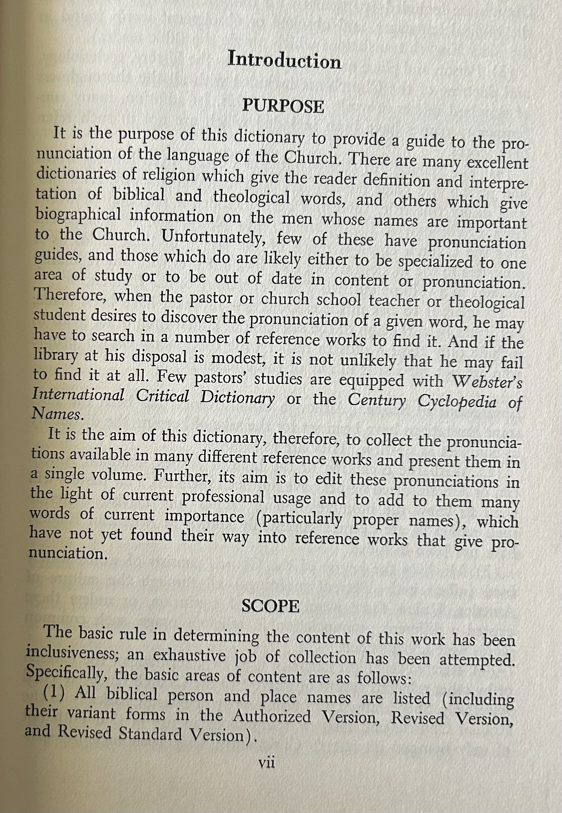 THE VOCABULARY OF THE CHURCH