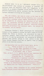 WHICH WAY U.S.A. Republic Under God or Dictatorship?? (Signed & Dated)