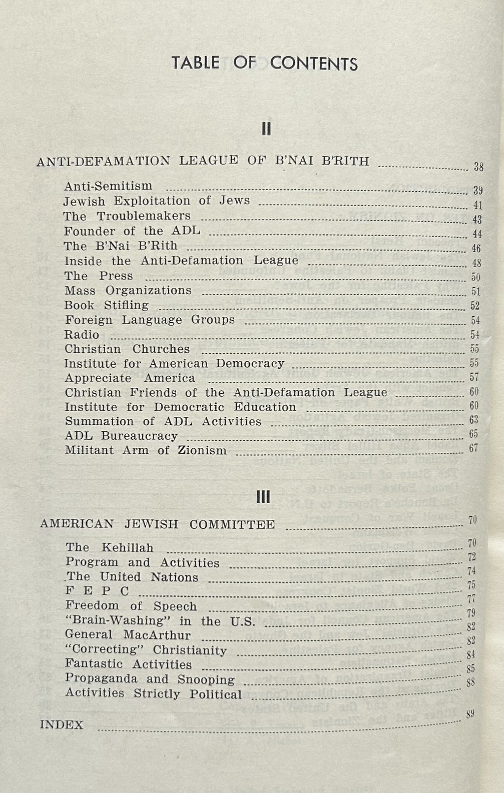 ZION'S FIFTH COLUMN: A Tenney Report