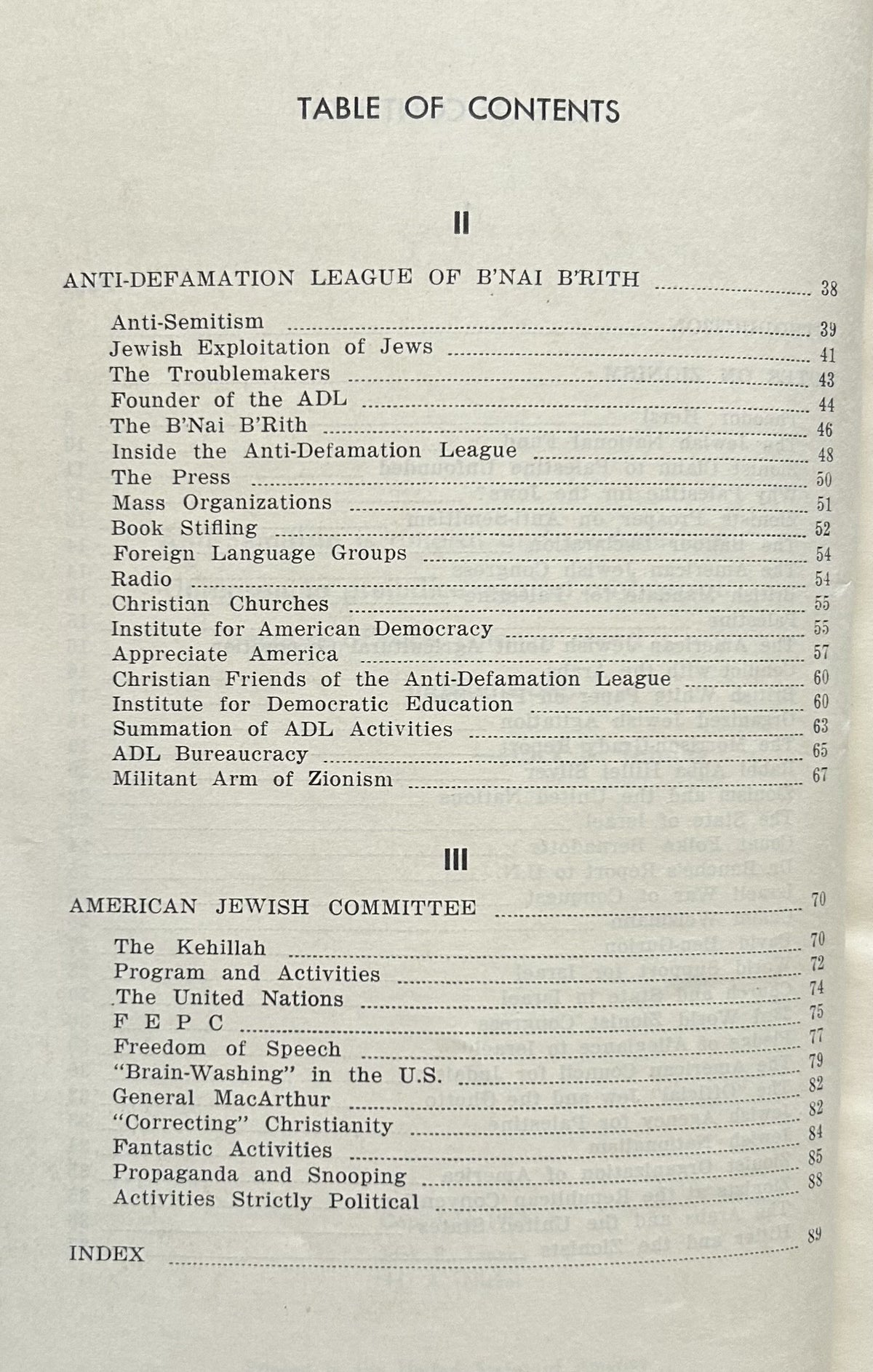 ZION'S FIFTH COLUMN: A Tenney Report