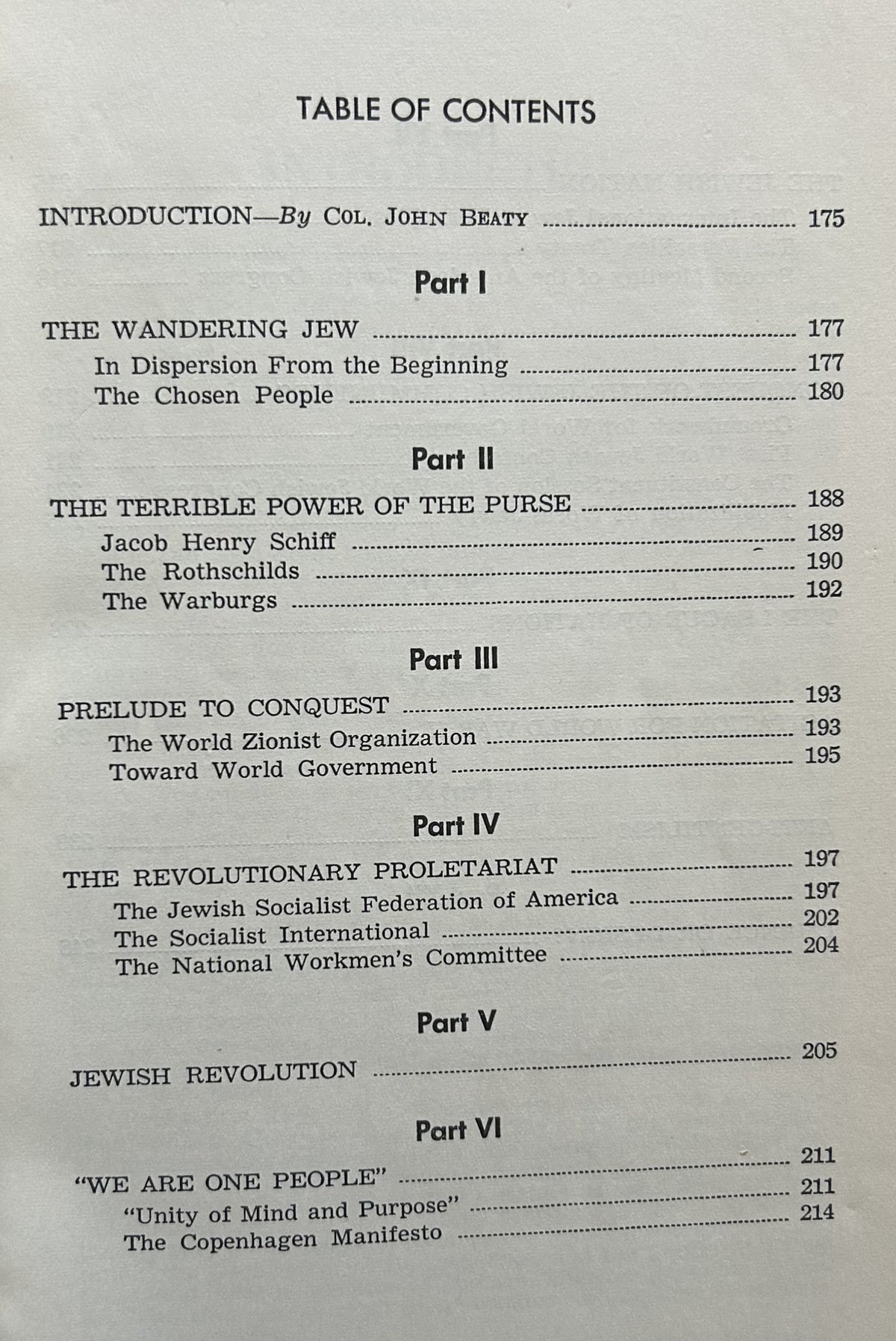 ZION'S TROJAN HORSE: A Tenney Report on World Zionism