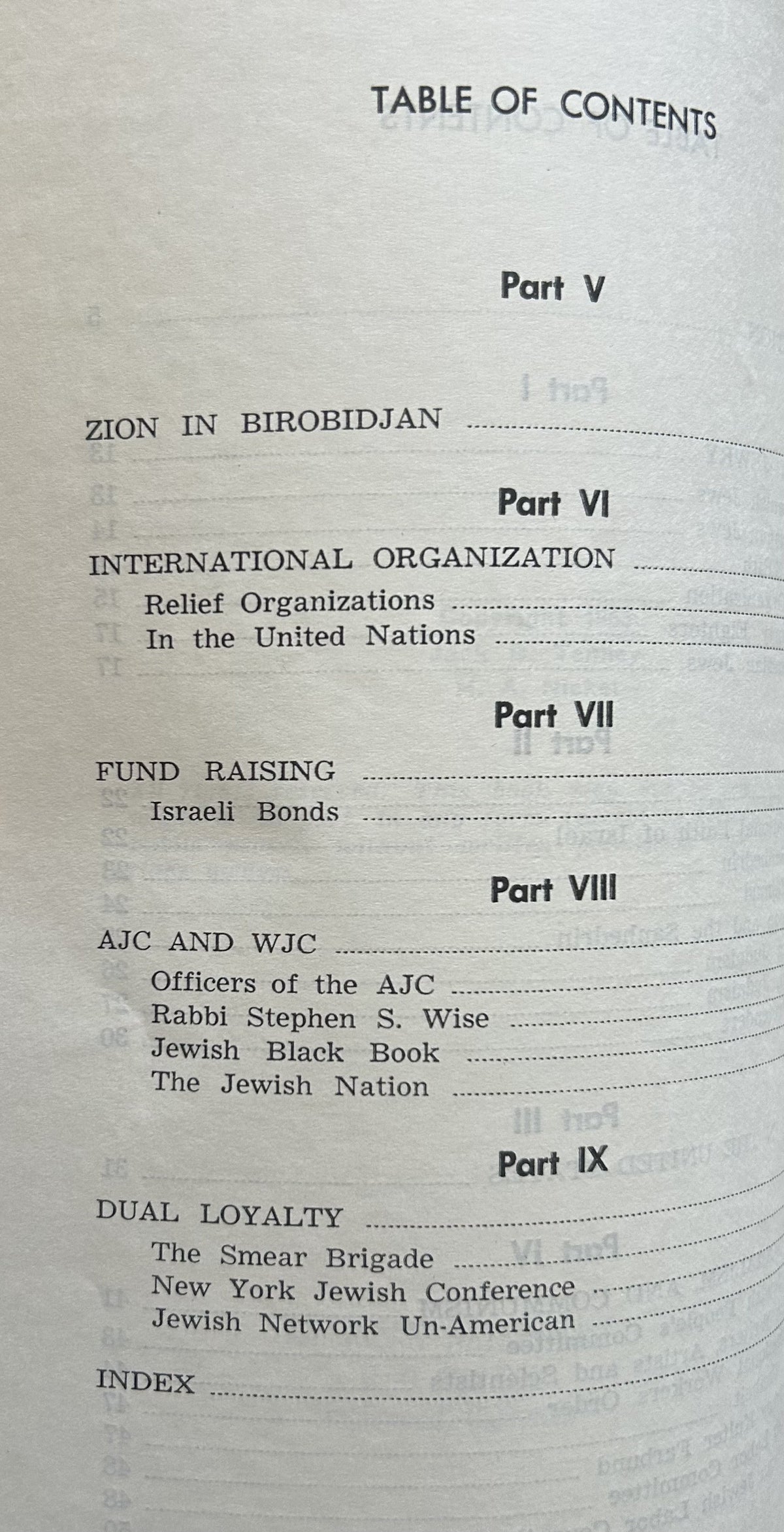 ZIONIST NETWORK - A Tenney Report